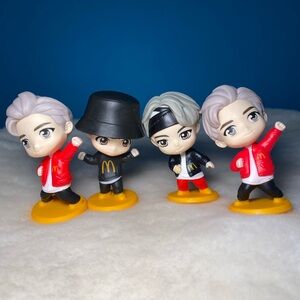 Mcdonalds Happy Meal Tiny Tan x BTS set of 4